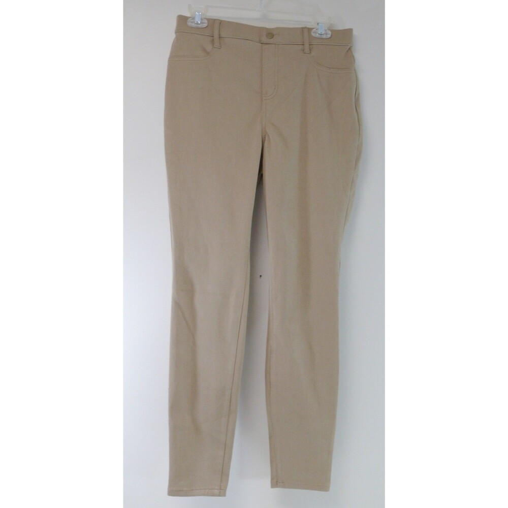 NWT Time And Tru High Rise pants Jeggings jeans size 8-10 Stretch Skinny brown